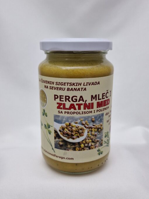 Perga,Mleč i Zlatni med sa propolisom i polenom